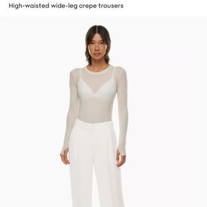 Aritzia Wilfred Effortless Pant in Birch, Sz 6